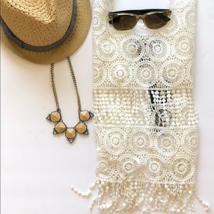 Festival ready with this crochet knit top.